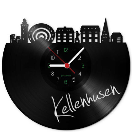 SEO. Wanduhr aus Vinyl Skyline Kellenhusen - Linkreich
