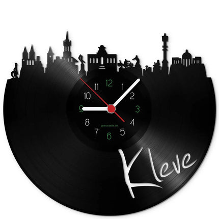 SEO. Wanduhr aus Vinyl Skyline Kleve - Linkreich