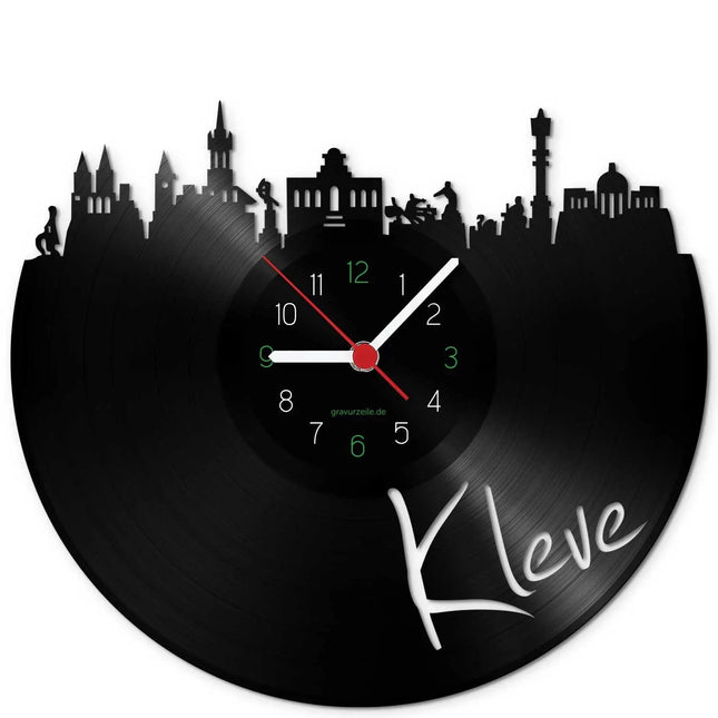 SEO. Wanduhr aus Vinyl Skyline Kleve - Linkreich
