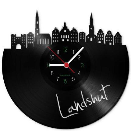 SEO. Wanduhr aus Vinyl Skyline Landshut - Linkreich