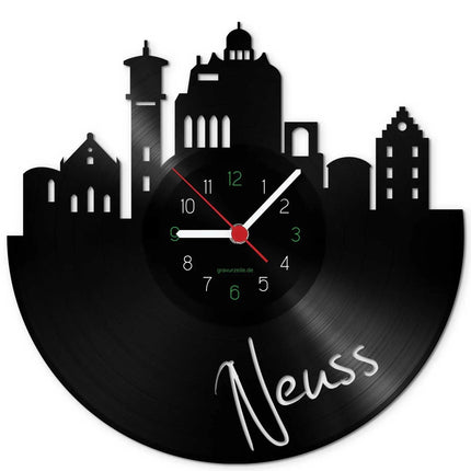 SEO. Wanduhr aus Vinyl Skyline Neuss - Linkreich