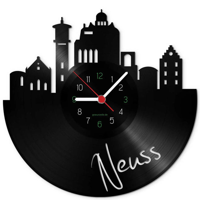 SEO. Wanduhr aus Vinyl Skyline Neuss - Linkreich