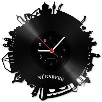 SEO. Wanduhr aus Vinyl Skyline Nürnberg 2017 - Linkreich