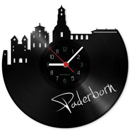 SEO. Wanduhr aus Vinyl Skyline Paderborn - Linkreich