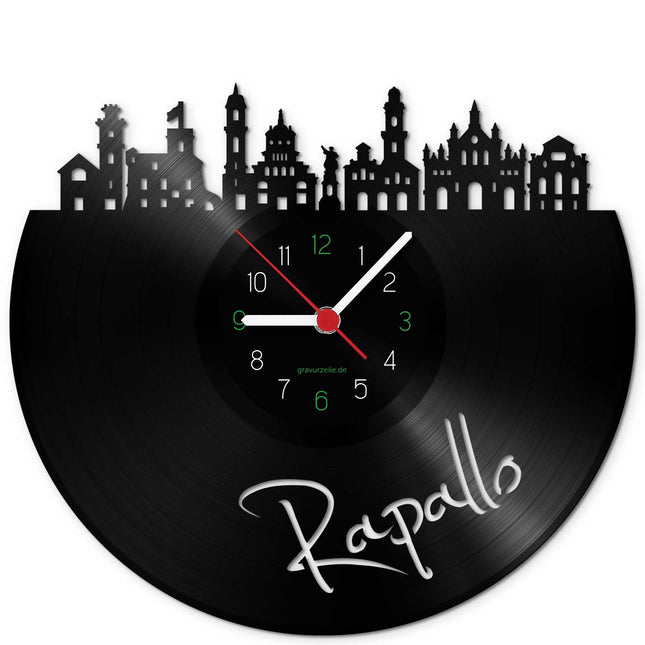 SEO. Wanduhr aus Vinyl Skyline Rapallo - Linkreich