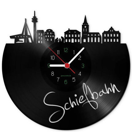 SEO. Wanduhr aus Vinyl Skyline Schwandorf - Linkreich