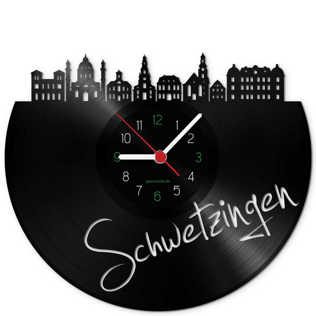 SEO. Wanduhr aus Vinyl Skyline Schwetzingen - Linkreich