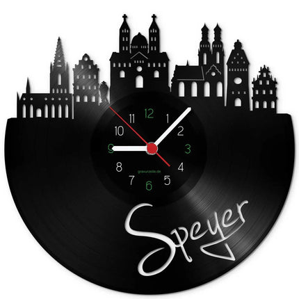 SEO. Wanduhr aus Vinyl Skyline Speyer - Linkreich