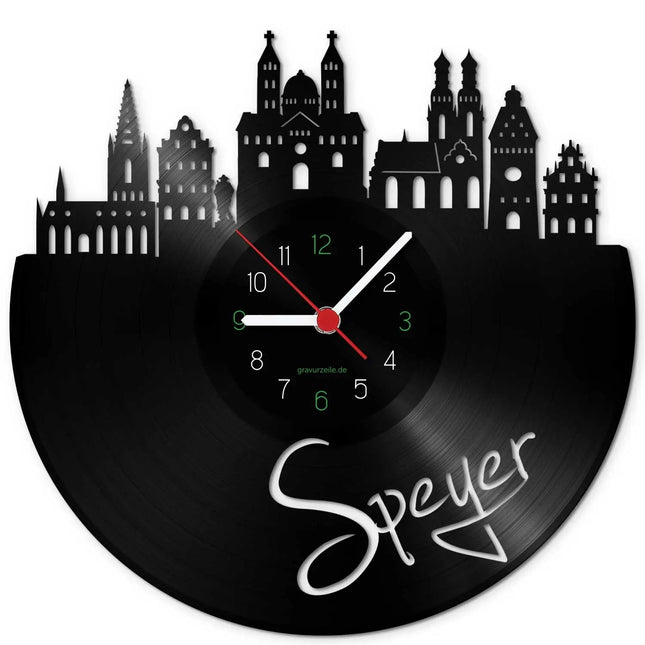 SEO. Wanduhr aus Vinyl Skyline Speyer - Linkreich