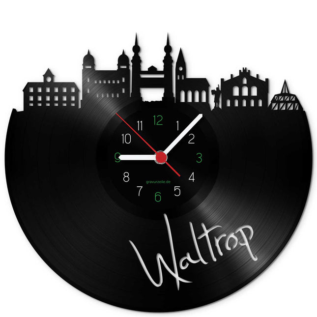 SEO. Wanduhr aus Vinyl Skyline Waltrop - Linkreich