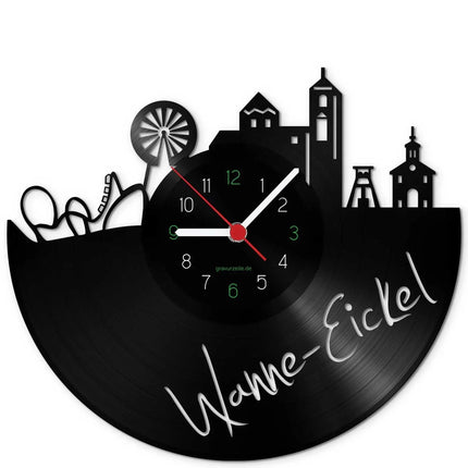 SEO. Wanduhr aus Vinyl Skyline Wanne Eickel - Linkreich