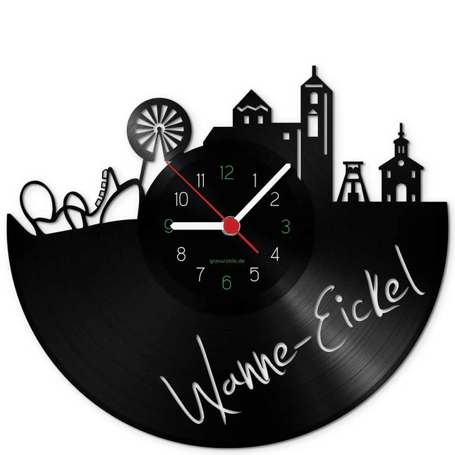 SEO. Wanduhr aus Vinyl Skyline Wanne Eickel - Linkreich