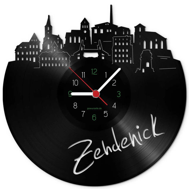 SEO. Wanduhr aus Vinyl Skyline Zehdenick - Linkreich