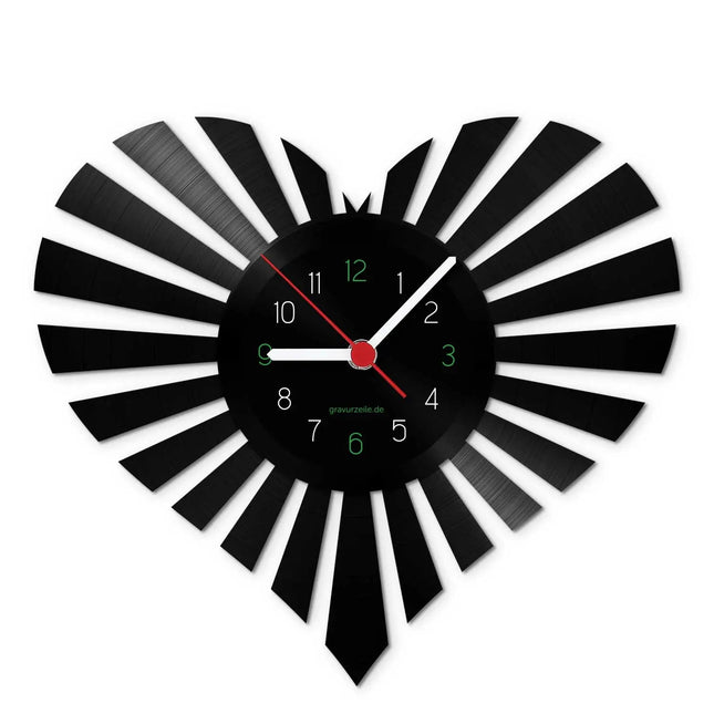 SEO. Wanduhr aus Vinyl Spreading Love - Linkreich
