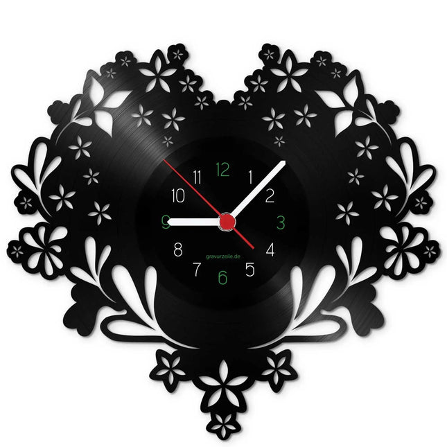 SEO. Wanduhr aus Vinyl Valentine - Linkreich
