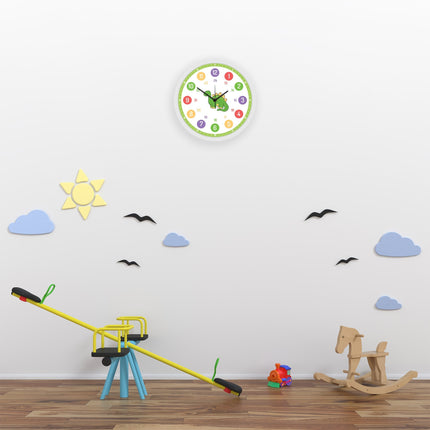SEO. Wanduhr Kinder Dino - mit UV Druck - Linkreich