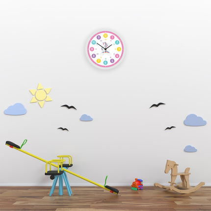 SEO. Wanduhr Kinder Einhorn - mit UV Druck - Linkreich