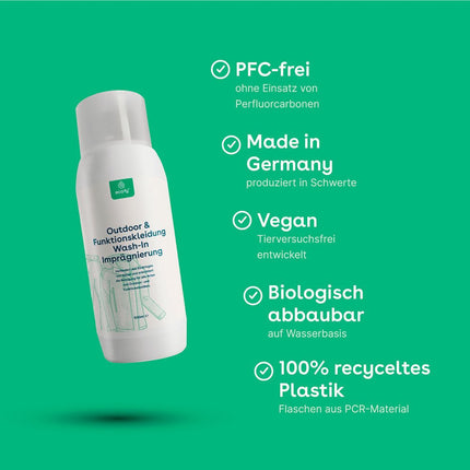 SEO. Wash - In Imprägnierung für Outdoor - & Funktionskleidung - 500ml Linkreich
