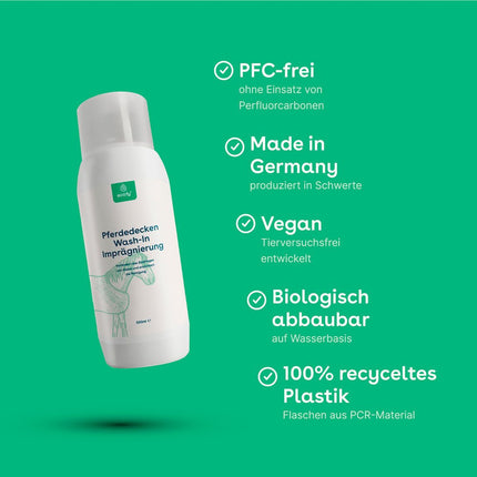 SEO. Wash - In Imprägnierung für Pferdedecken - 500ml Linkreich