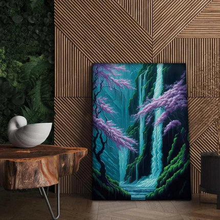 Waterfall - Leinwandbild Japanisch (Canvas) kaufen bei Linkreich – Jetzt entdecken!