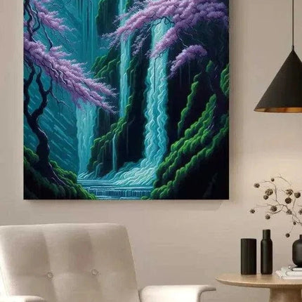 Waterfall - Leinwandbild Japanisch (Canvas) kaufen bei Linkreich – Jetzt entdecken!