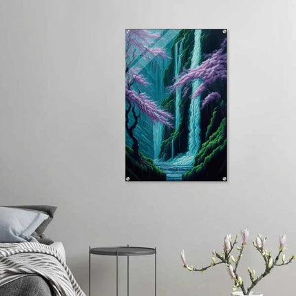 Waterfall - Leinwandbild Japanisch (Canvas) kaufen bei Linkreich – Jetzt entdecken!