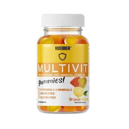 Weider Multivit Gummies – 80 Stück – Orange & Lemon – Multivitamin - Fruchtgummis (Multivitamine) kaufen bei Linkreich – Jetzt entdecken!