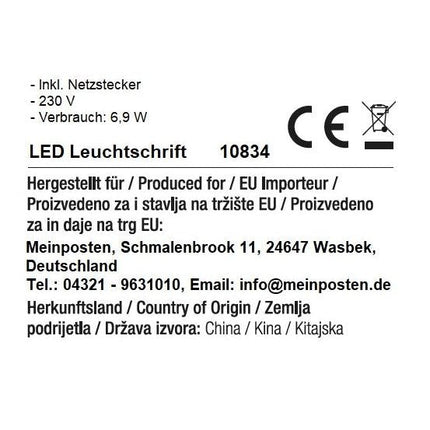 Weihnachtsbeleuchtung Schriftzug Merry xmas Frohe weihnachten LED warmweiß SALE (Weihnachtsbeleuchtung) kaufen bei Linkreich – Jetzt entdecken!