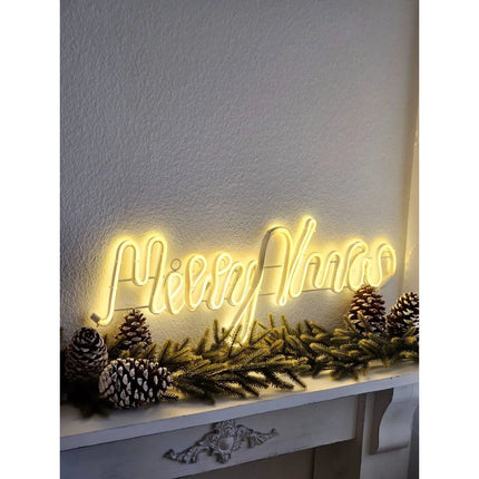 Weihnachtsbeleuchtung Schriftzug Merry xmas Frohe weihnachten LED warmweiß SALE (Weihnachtsbeleuchtung) kaufen bei Linkreich – Jetzt entdecken!