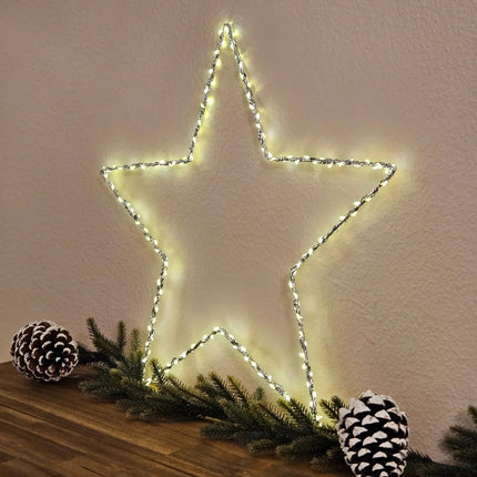 Weihnachtsstern Weihnachtsbeleuchtung XXL 50 cm 150 LED Stern Timer Batterie (Weihnachtsbeleuchtung) kaufen bei Linkreich – Jetzt entdecken!