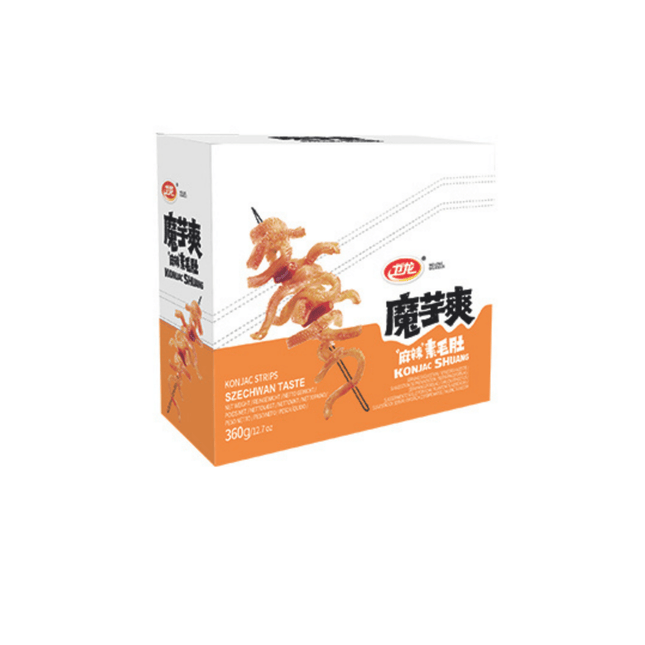 SEO. Weilong Konjak Latiao Snack Szechuan Art. scharf klein 360g - Linkreich