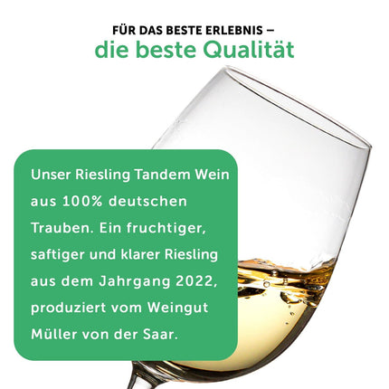 SEO. Weinflasche Riesling Tandem (6 x 0.75 l) - Weißwein Linkreich