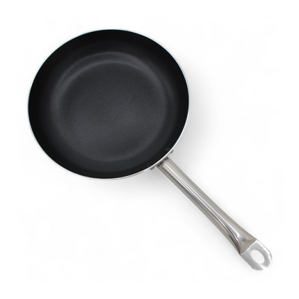 Weissberg Bratpfanne 28 cm Antihaftbeschichtet Induktions geeignet Gastro Serie Edelstahlgriff