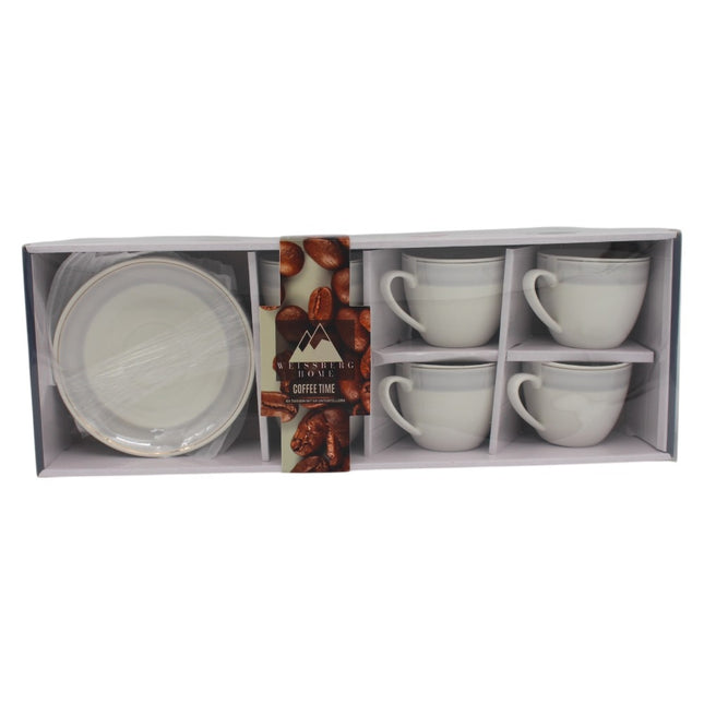Weissberg Home Coffee Time Set 6Tassen 6 Unterteller WH2960