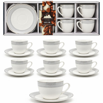 Weissberg Home Coffee Time Set 6Tassen 6 Unterteller WH2960