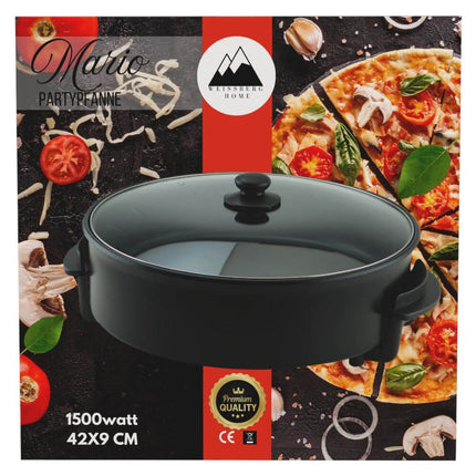 Weissberg Pizzapfanne 42cm x 9cm | Profi - Elektropfanne (Pfannen) kaufen bei Linkreich – Jetzt entdecken!