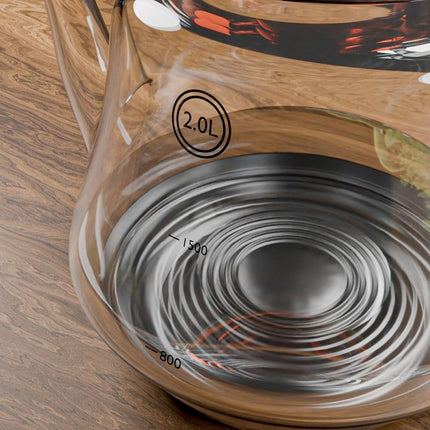 Weissberg Türkische Teekanne Glas Induktionsgeeignet mit Edelstahl Infuser W57 Serie