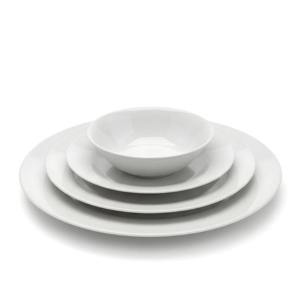 Weisse Rose Bianco Classico Porzellan Tafelservice 24-teilig – Service für 6 Personen - Linkreich