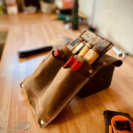 Werkzeuggürtel Set rechts – Arbeitsgürtel aus Leder mit Allround - Modul (werkzeuggürtel) kaufen bei Linkreich – Jetzt entdecken!