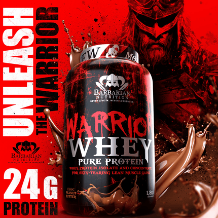 SEO. Whey Protein + BCAAs - 1,8 Kg - Barbarian Nutrition Geschmack: Schoko / Vanille - Choco Peanutbutter Linkreich