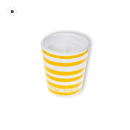 CASA AMALFI BUONGIORNO POSITANO HAND PAINTED CANDLE - Lemon Basil & Mandarin