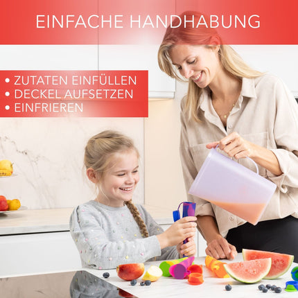 Wiederverwendbare Eisformen aus Silikon - 6 Stück (Eisformen) kaufen bei Linkreich – Jetzt entdecken!