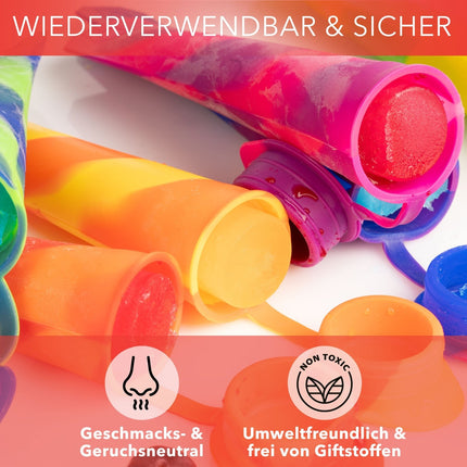 Wiederverwendbare Eisformen aus Silikon - 6 Stück (Eisformen) kaufen bei Linkreich – Jetzt entdecken!