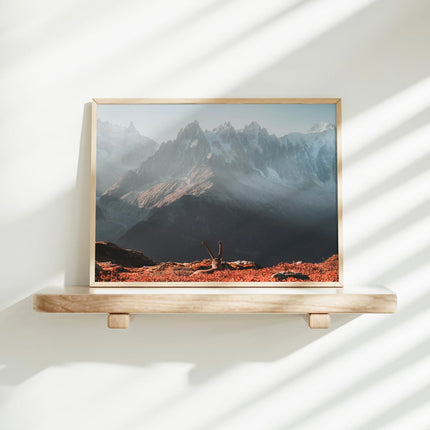 Ibex at Sunrise  – Chamonix Mont Blanc Wall Art Print