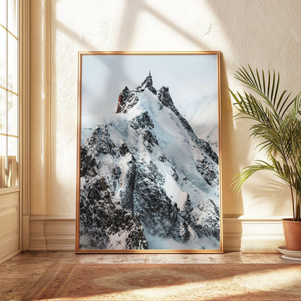 Mont Blanc Winter Photography Wall Art - Aiguille du Midi Prints