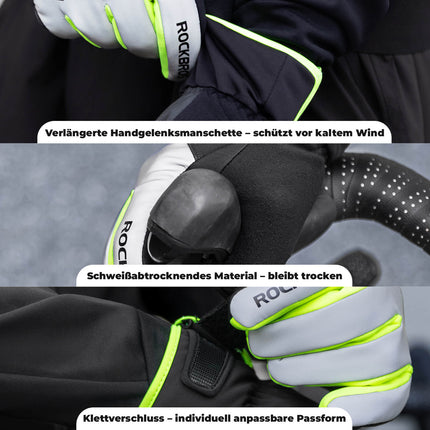 Winter Fahrradhandschuhe Touchscreen Warm Winddicht (Fahrradhandschuhe) kaufen bei Linkreich – Jetzt entdecken!
