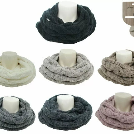 Loop Schal » Winter Damenschal » Strickschal » Damen Schal mit Strickmuster