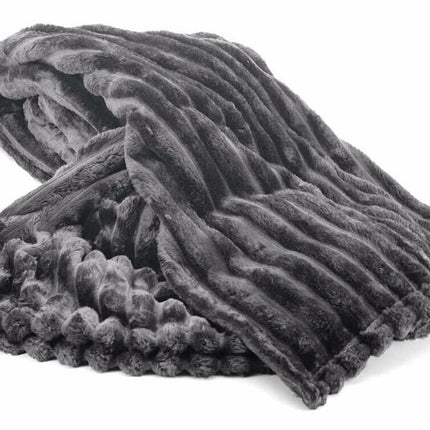 Breitcord Wohndecke XL 150 x 200 cm » dicke Kuscheldecke von 1000 Gramm » Couchdecke » Glitzer Decke