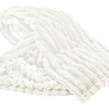 Breitcord Wohndecke XL 150 x 200 cm » dicke Kuscheldecke von 1000 Gramm » Couchdecke » Glitzer Decke