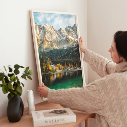 Eibsee Lake Wall Art – Bavarian Alps Photography Print